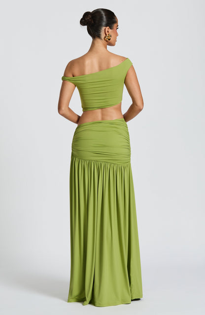 Saia Longa Saira - Verde-oliva