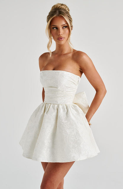 Vestido curto Salome - Marfim