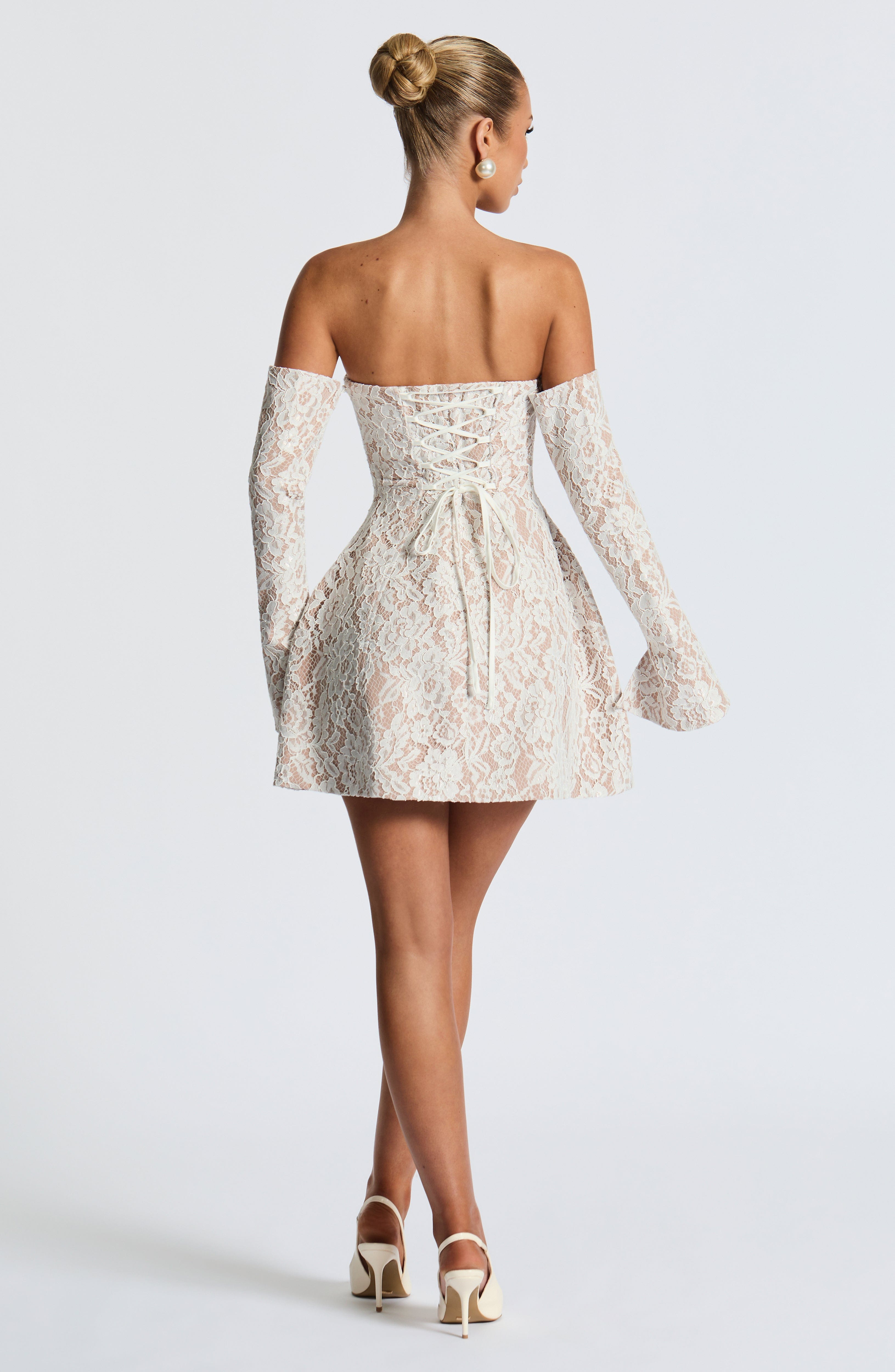 Vestido Curto Salone - Marfim