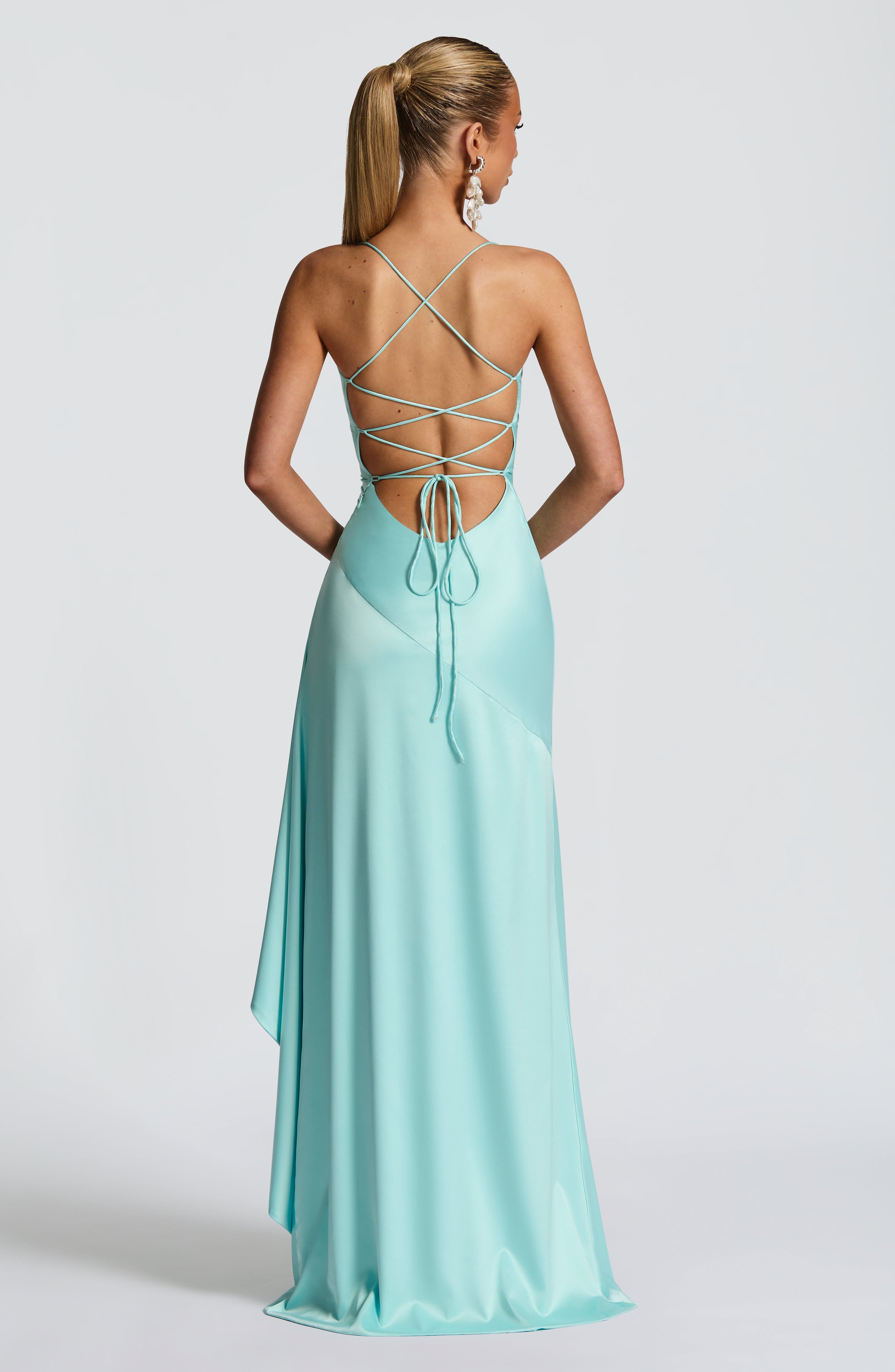Vestido Longo Samira - Verde-água