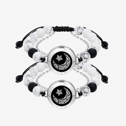 Moon and Moon Touch Bracelets with Matching Beads