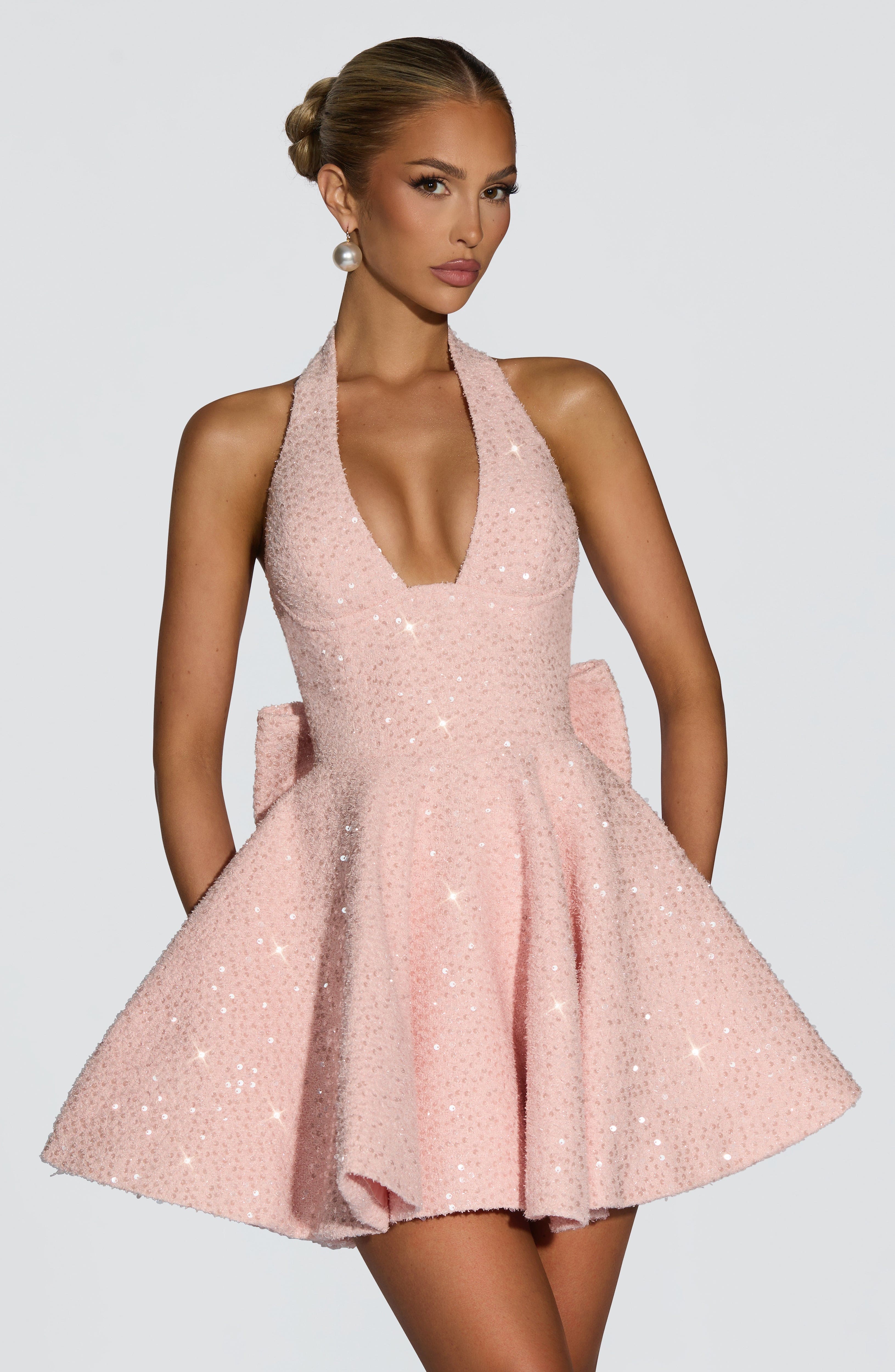 Vestido Curto Talara - Rosa Blush