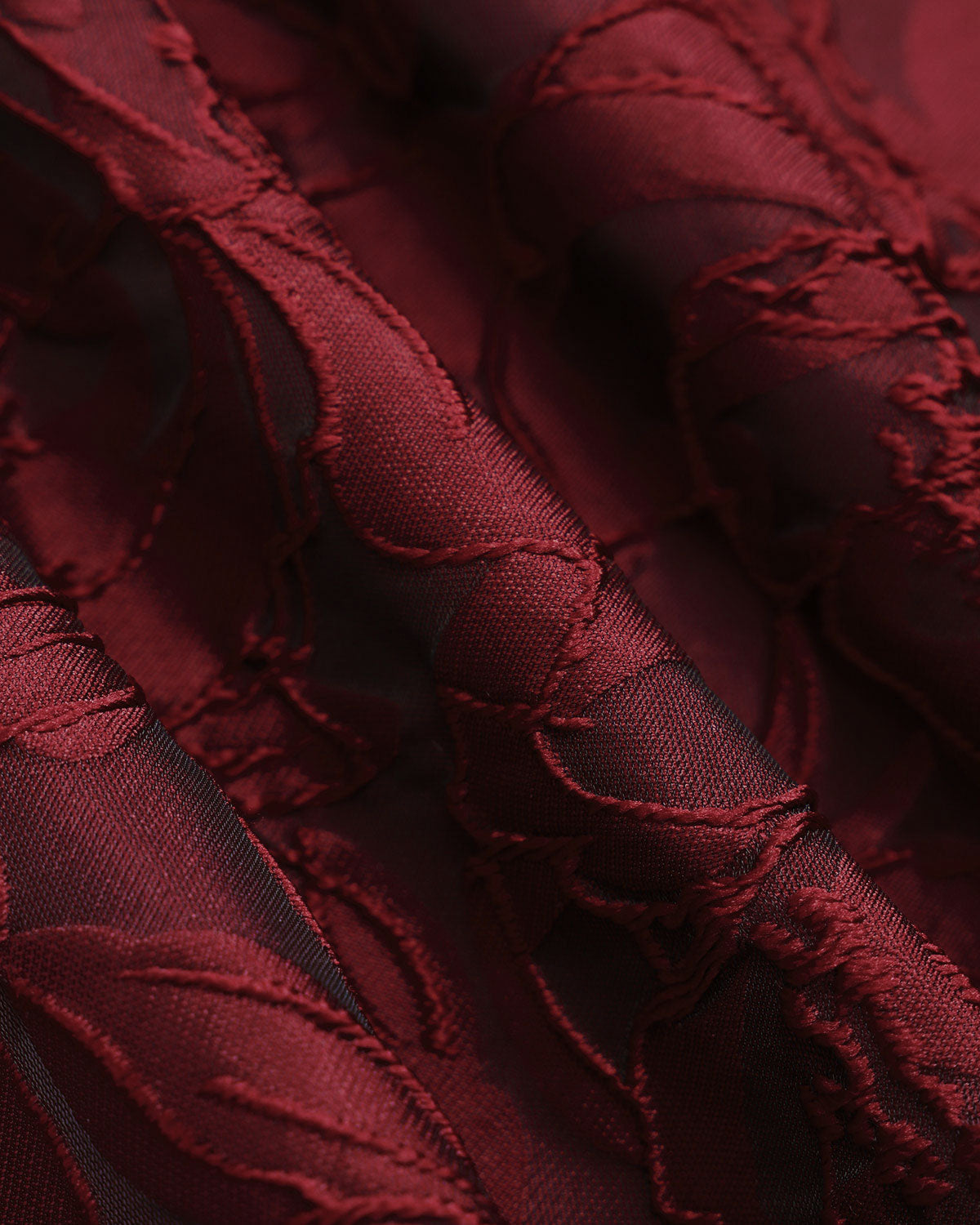 Vestido midi em jacquard com decote coração — vermelho