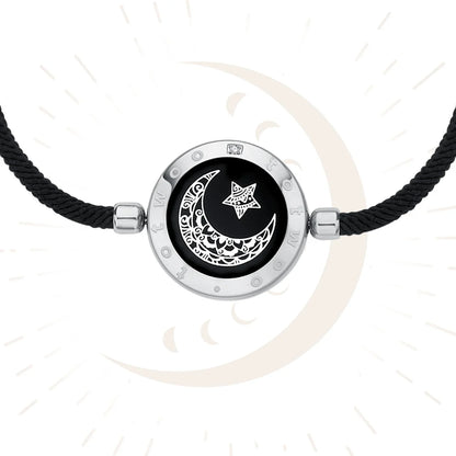Moon Touch Bracelet with Milan Rope Single(Silver)