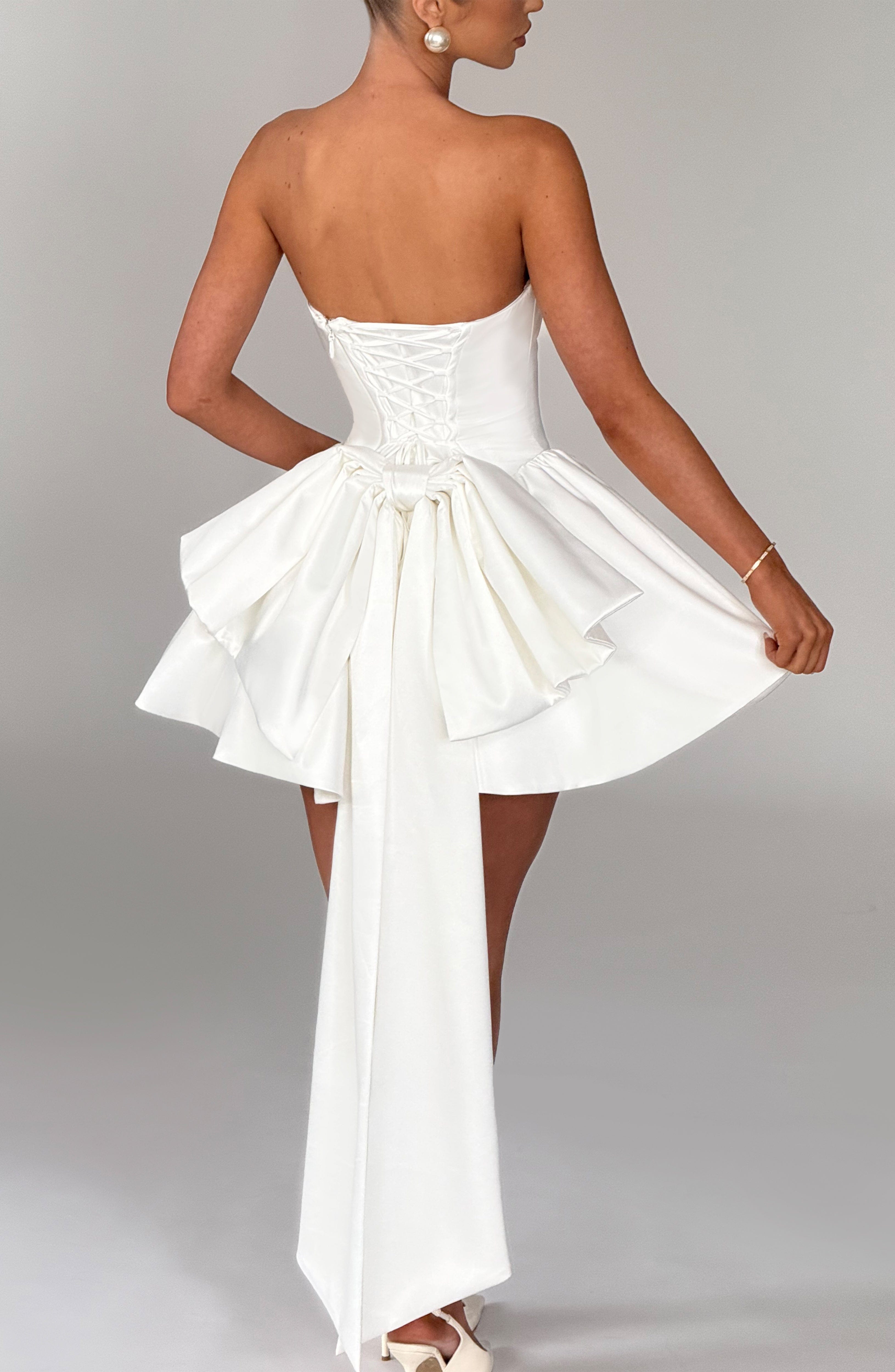 Vestido Curto Trinity - Marfim