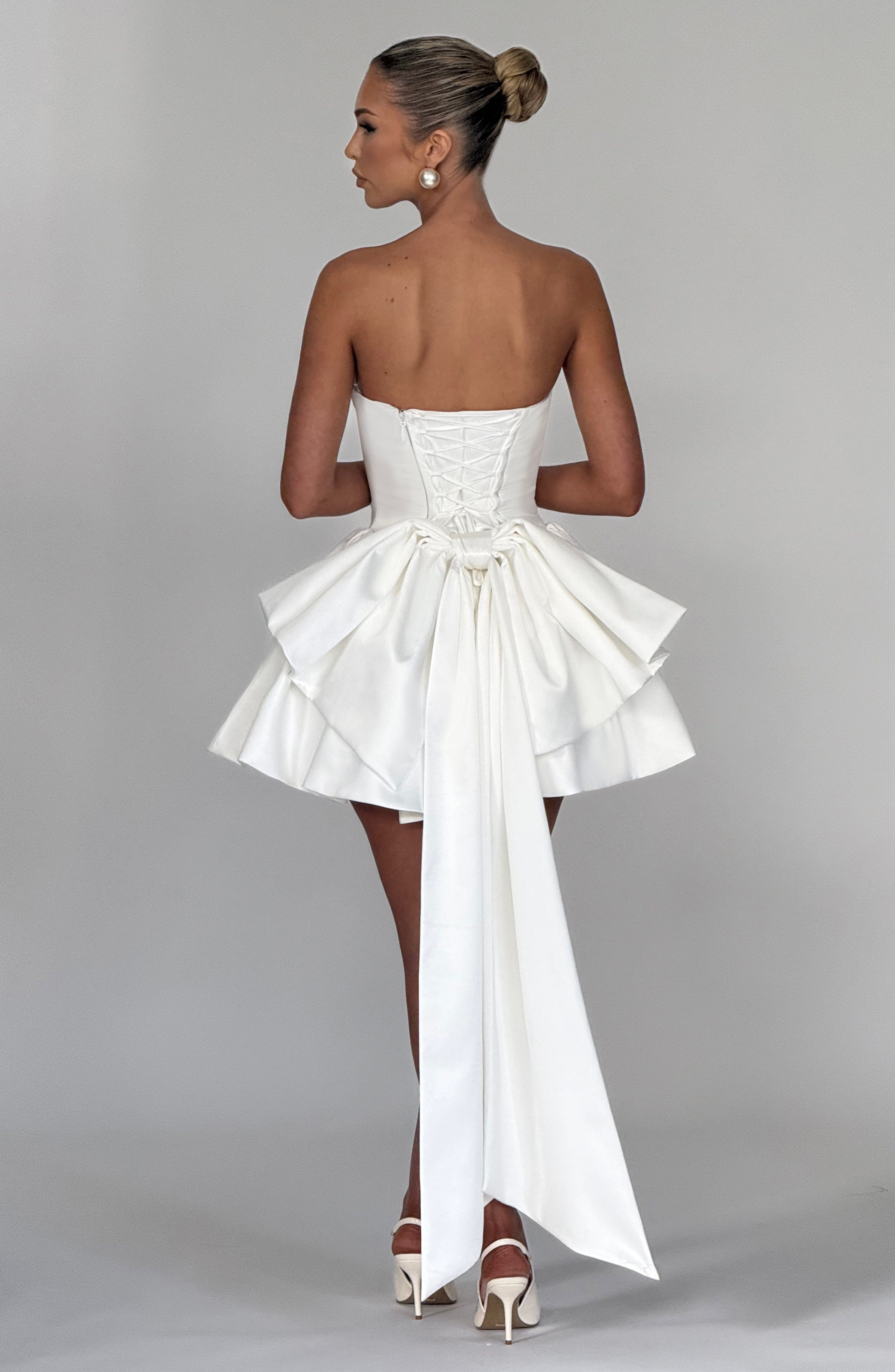 Vestido Curto Trinity - Marfim