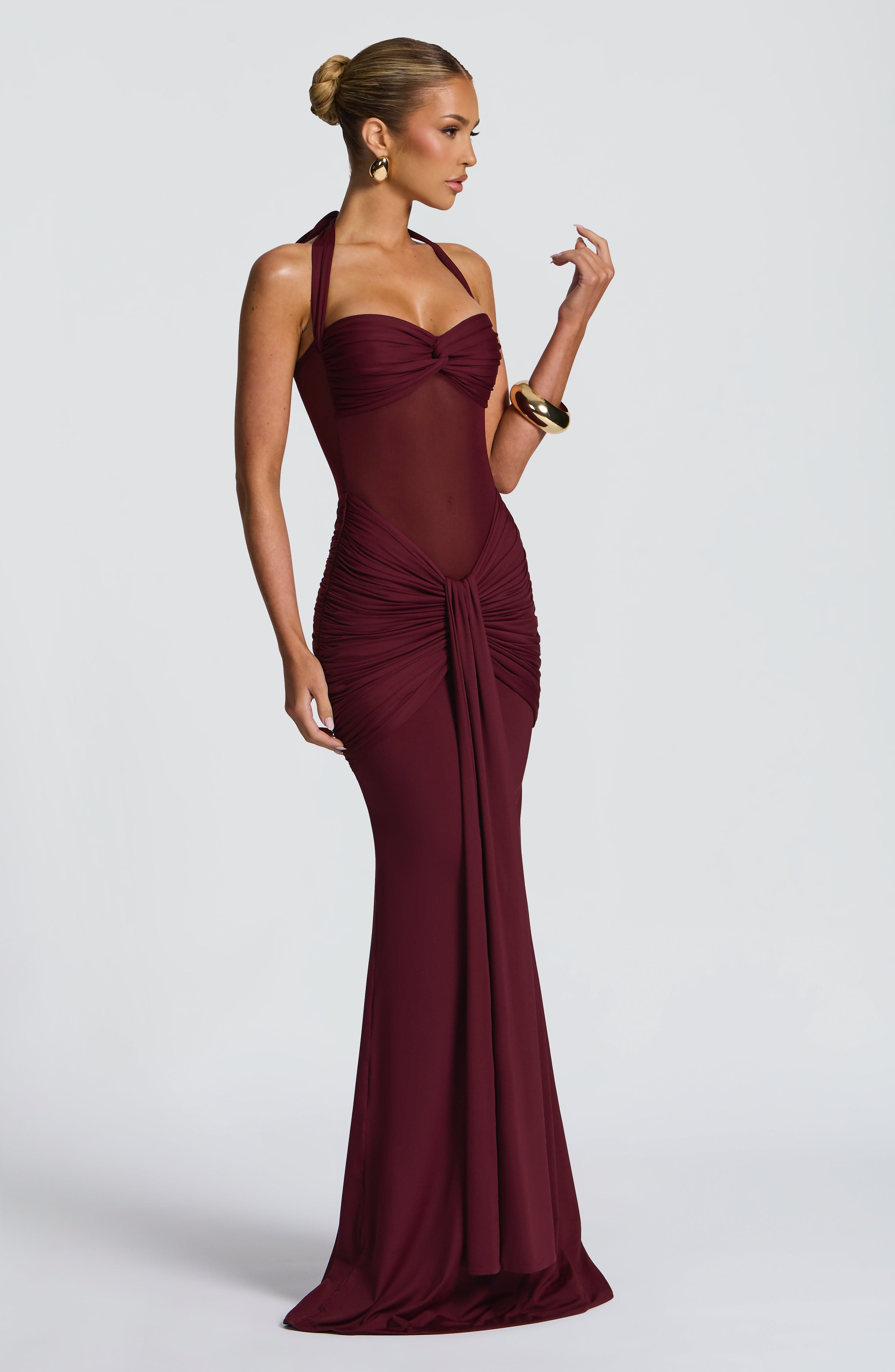 Vestido Longo Vixen - Vermelho Cereja Laqueado