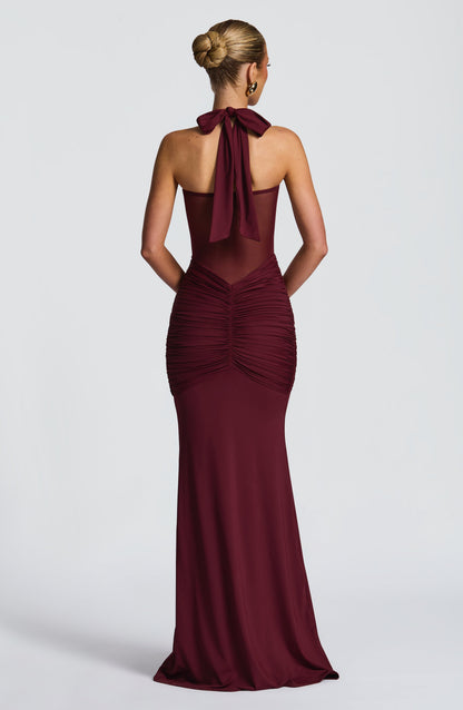 Vestido Longo Vixen - Vermelho Cereja Laqueado