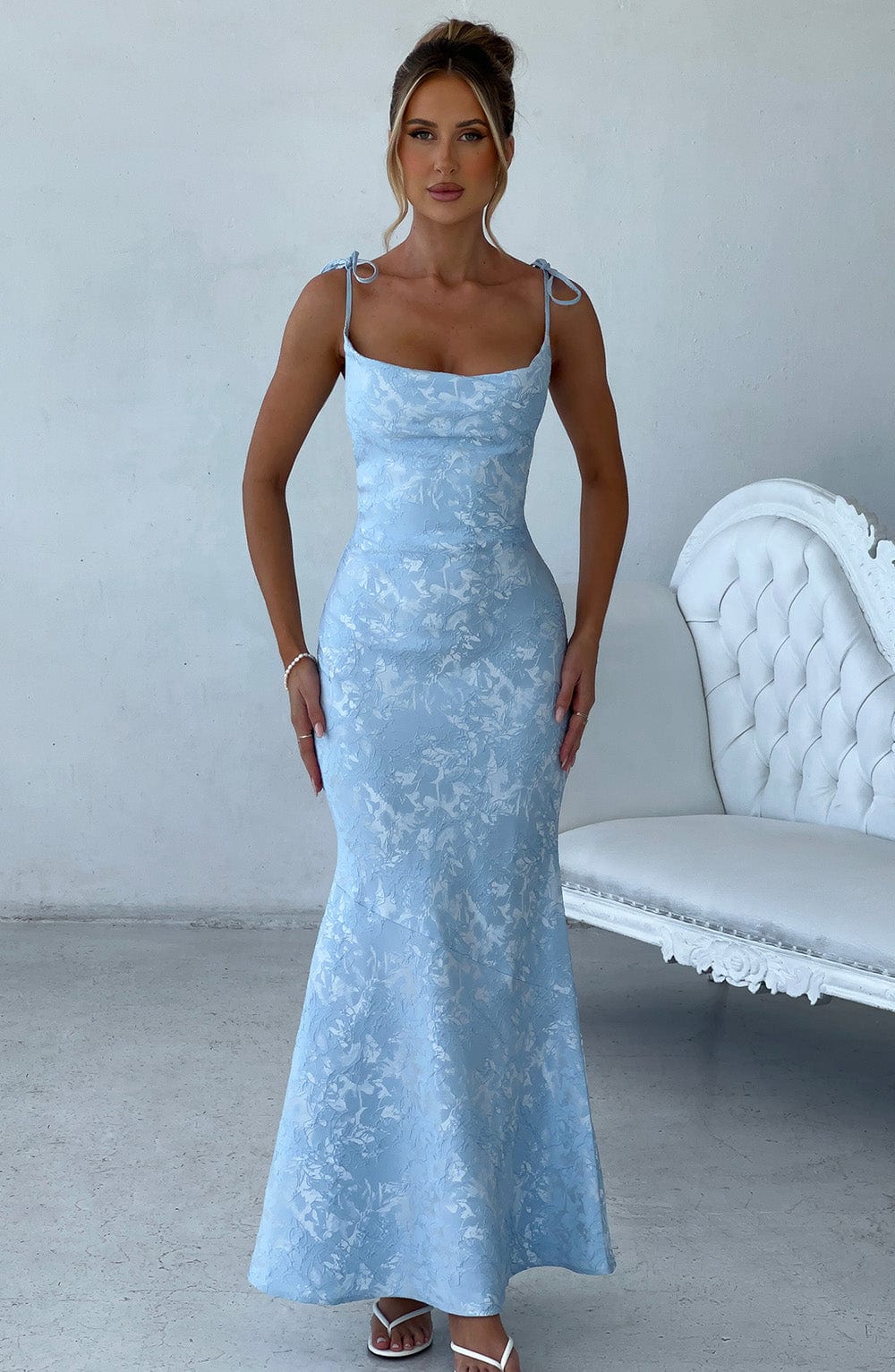 Vestido Longo Whitney - Azul