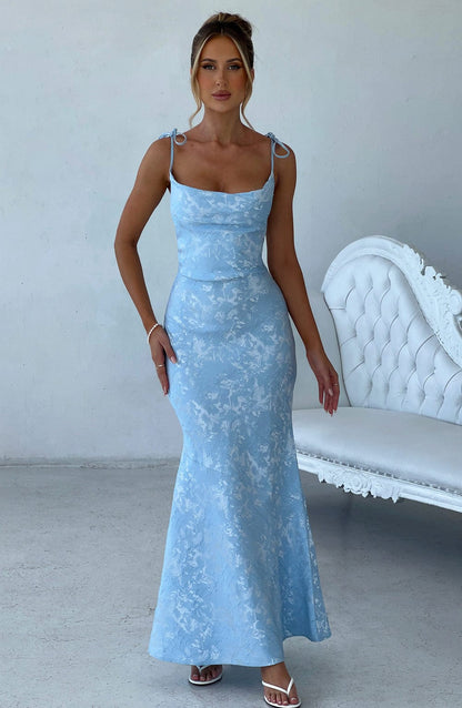 Vestido Longo Whitney - Azul