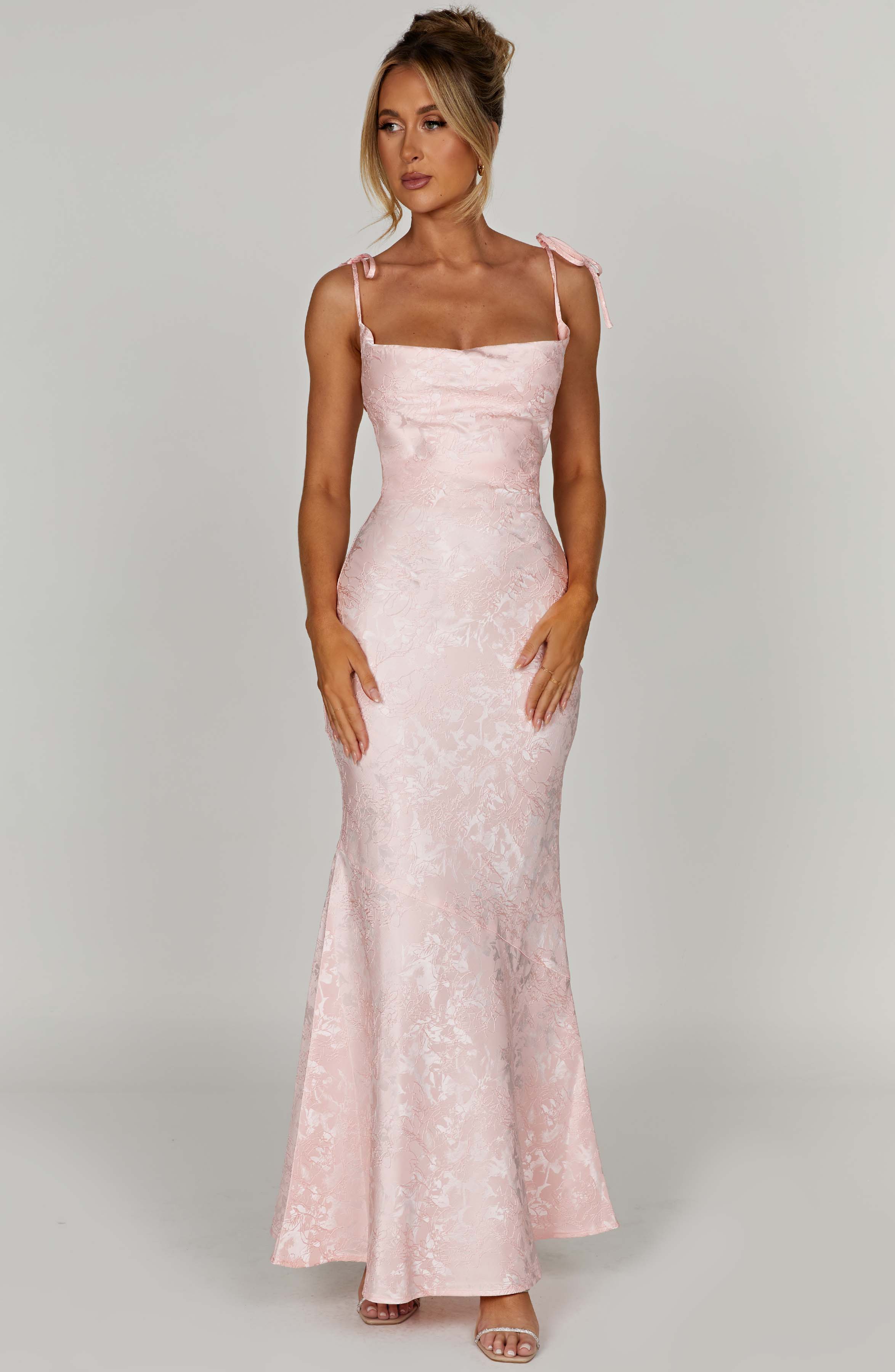 Vestido Longo Whitney - Rosa Blush