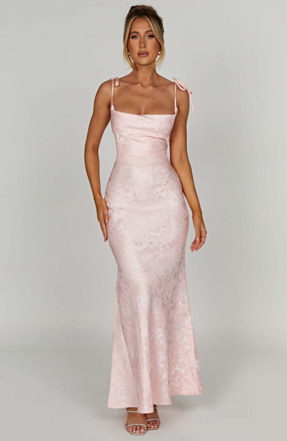 Vestido Longo Whitney - Rosa Blush