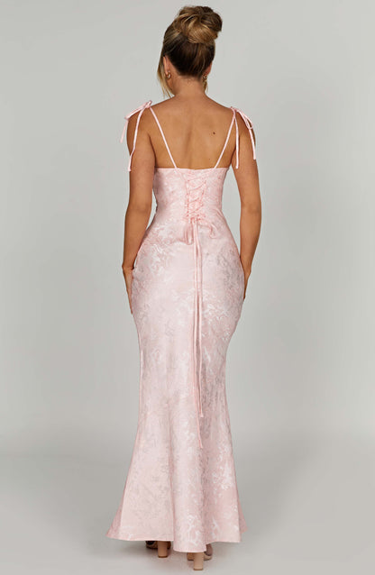 Vestido Longo Whitney - Rosa Blush