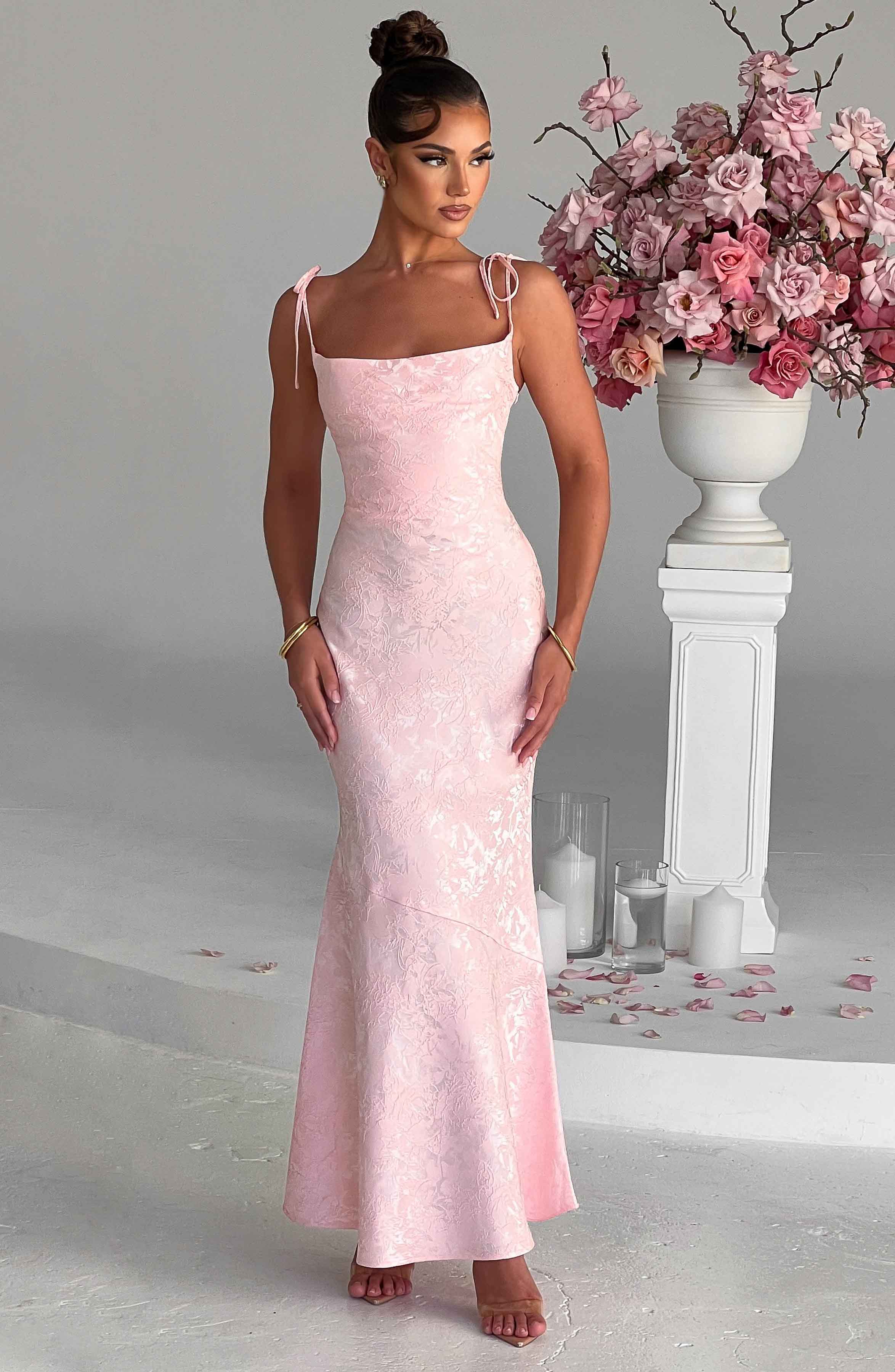 Vestido Longo Whitney - Rosa Blush