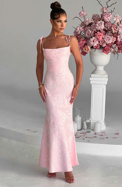 Vestido Longo Whitney - Rosa Blush