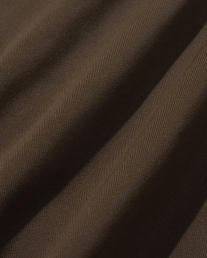 Conjunto de biquíni cortininha com argola — Café