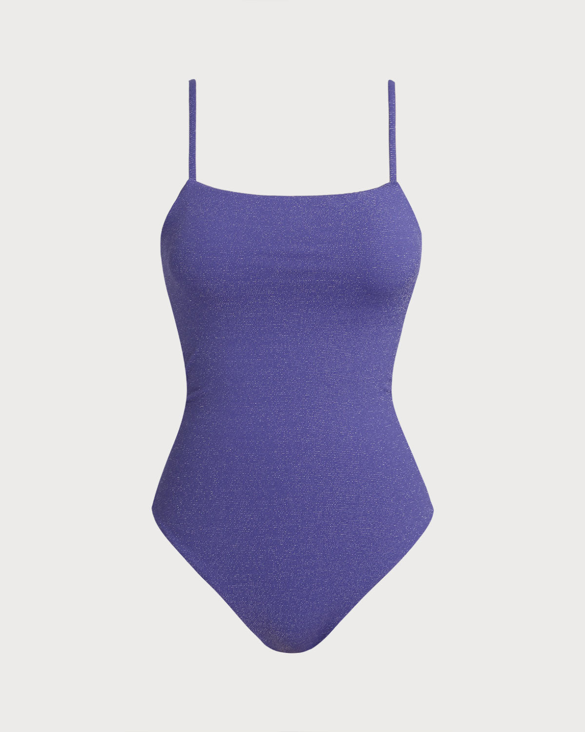 Maiô roxo com alças cruzadas em X e tecido super elástico