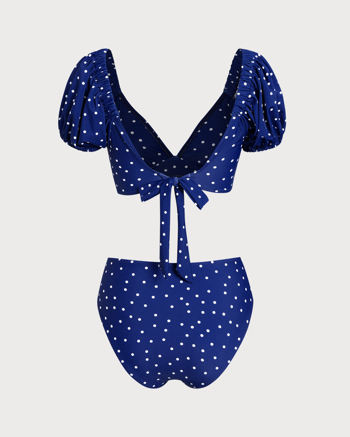 Conjunto de Biquíni Azul Royal com Poás