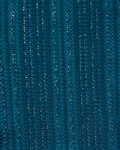 Conjunto de biquíni halter azul com lantejoulas e amarração