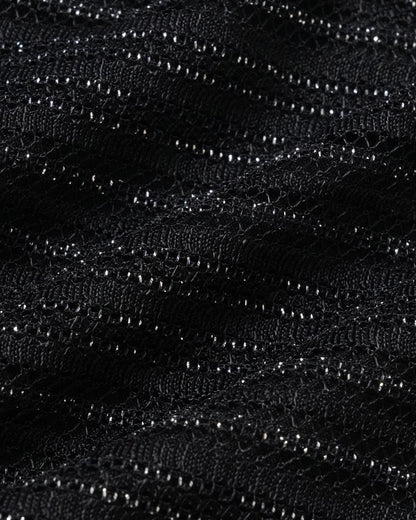 Conjunto de biquíni com aro e paetês — Preto