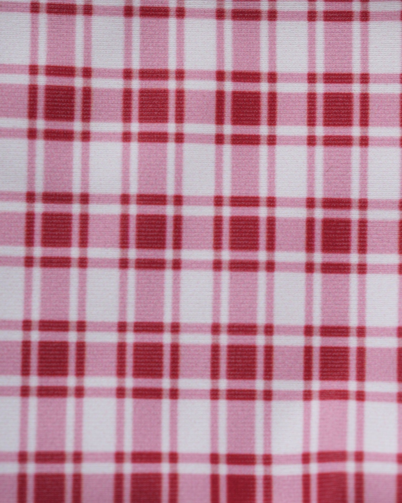 Conjunto de biquíni com aro e estampa xadrez vermelha