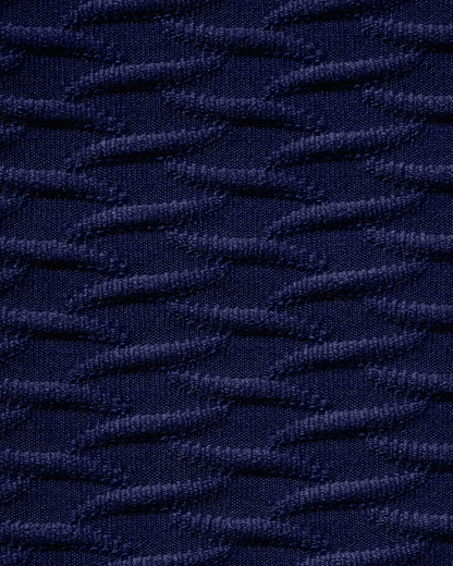 Conjunto de biquíni cortininha texturizado Azul Royal
