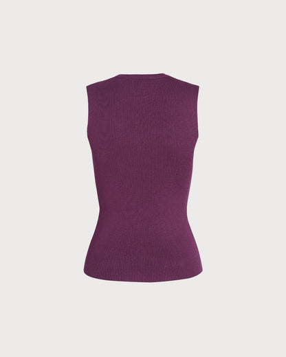 Regata roxa em viscose