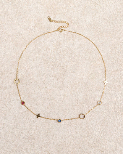 Colar Dourado em Aço Titânio