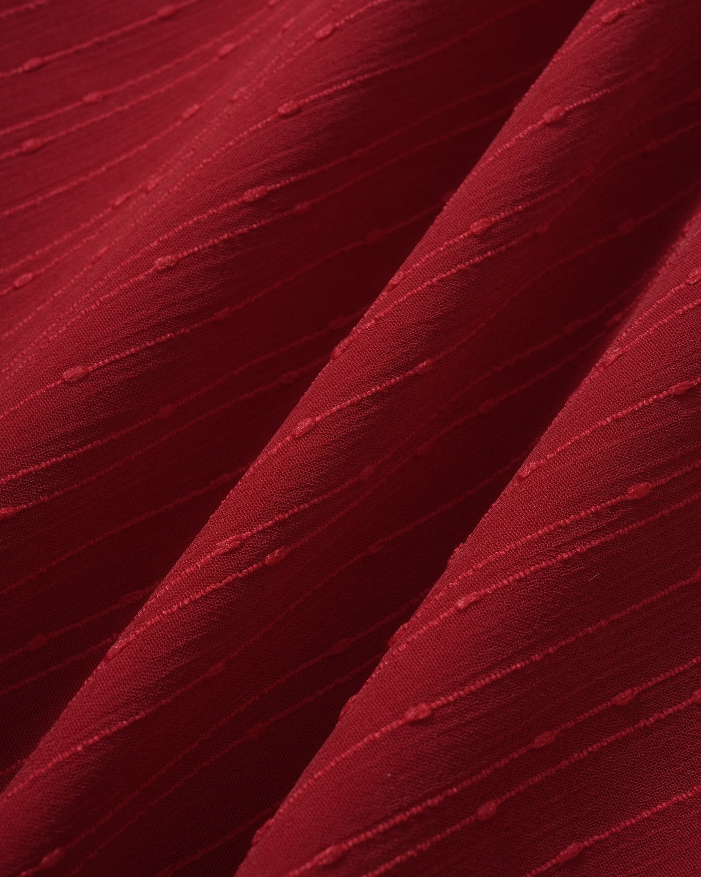 Vestido longo em jacquard com decote coração — Vermelho