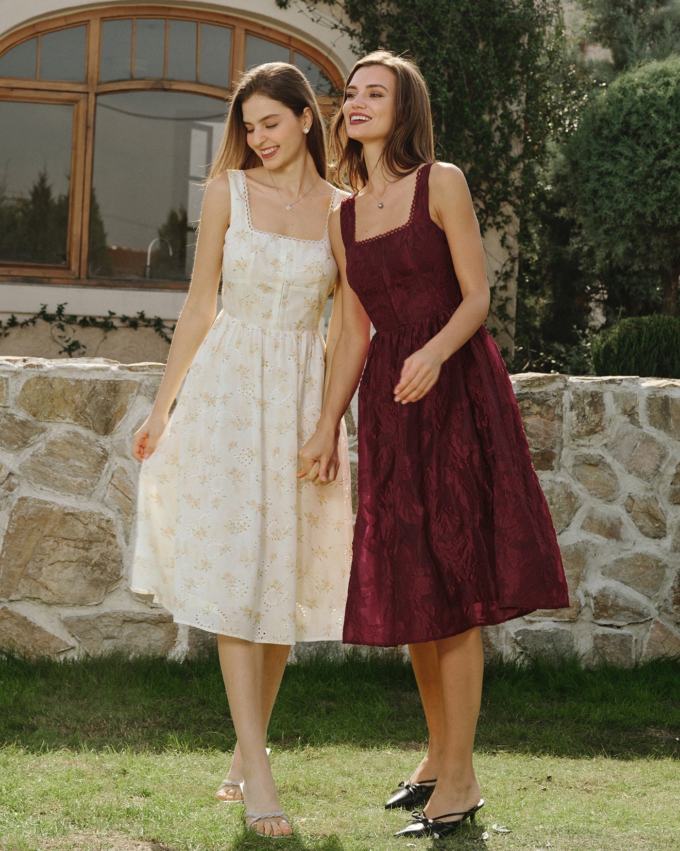 Vestido Midi Floral Amarelo com Franzidos
