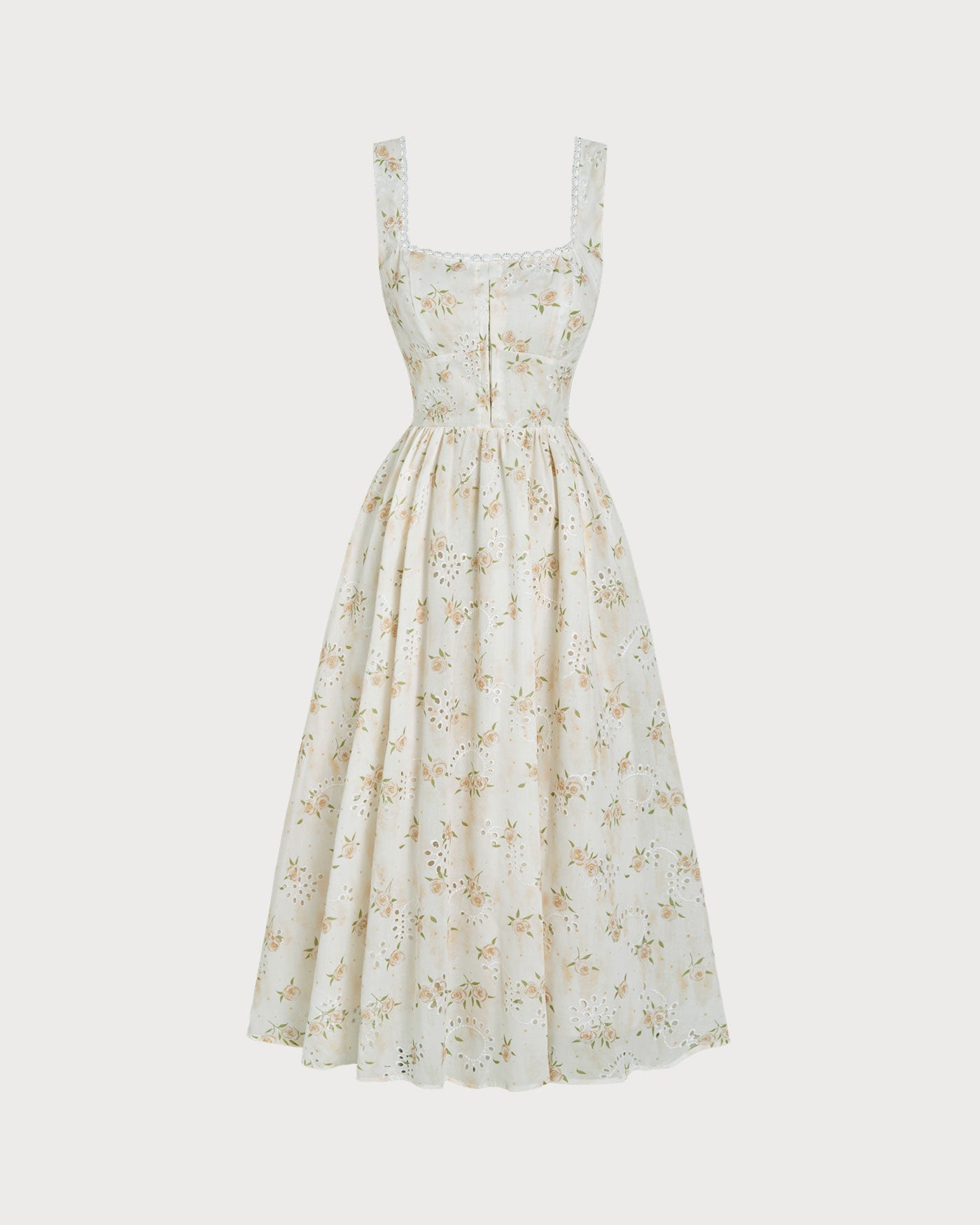 Vestido Midi Floral Amarelo com Franzidos