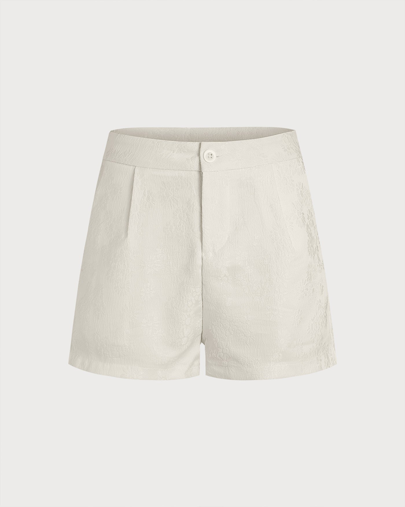 Shorts com bolsos em jacquard — Damasco
