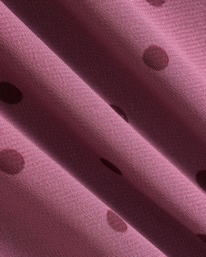 Mini-saia de chiffon roxa com poás