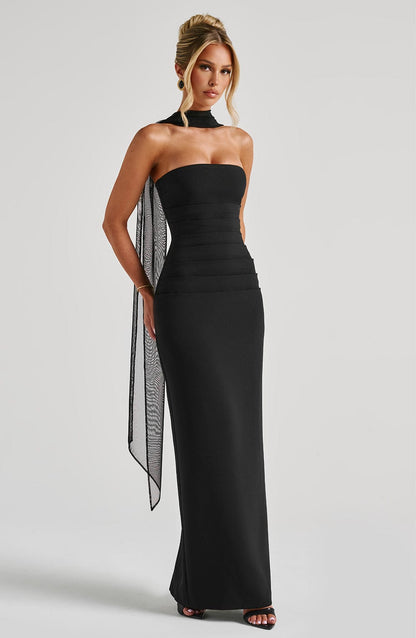 Vestido Longo Yulia - Preto